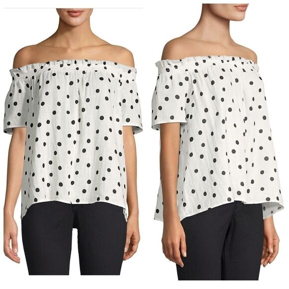 NWOT Generation Love Julia Cotton polka dot top - Picture 2 of 11